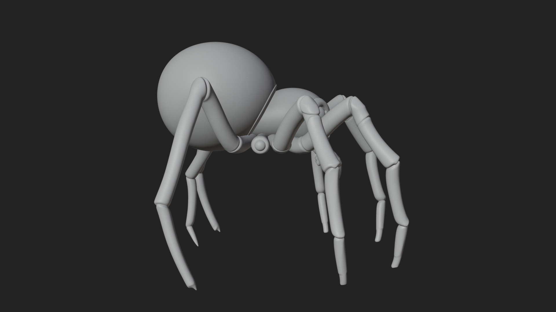 Carved Giant Spider Statue Design 3 3D Print Model 3D Model