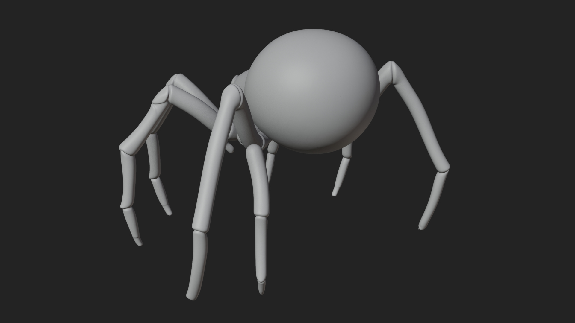 Carved Giant Spider Statue Design 3 3D Print Model 3D Model