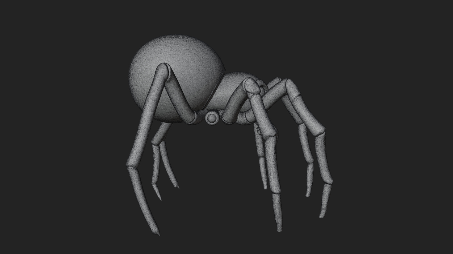 Carved Giant Spider Statue Design 3 3D Print Model 3D Model