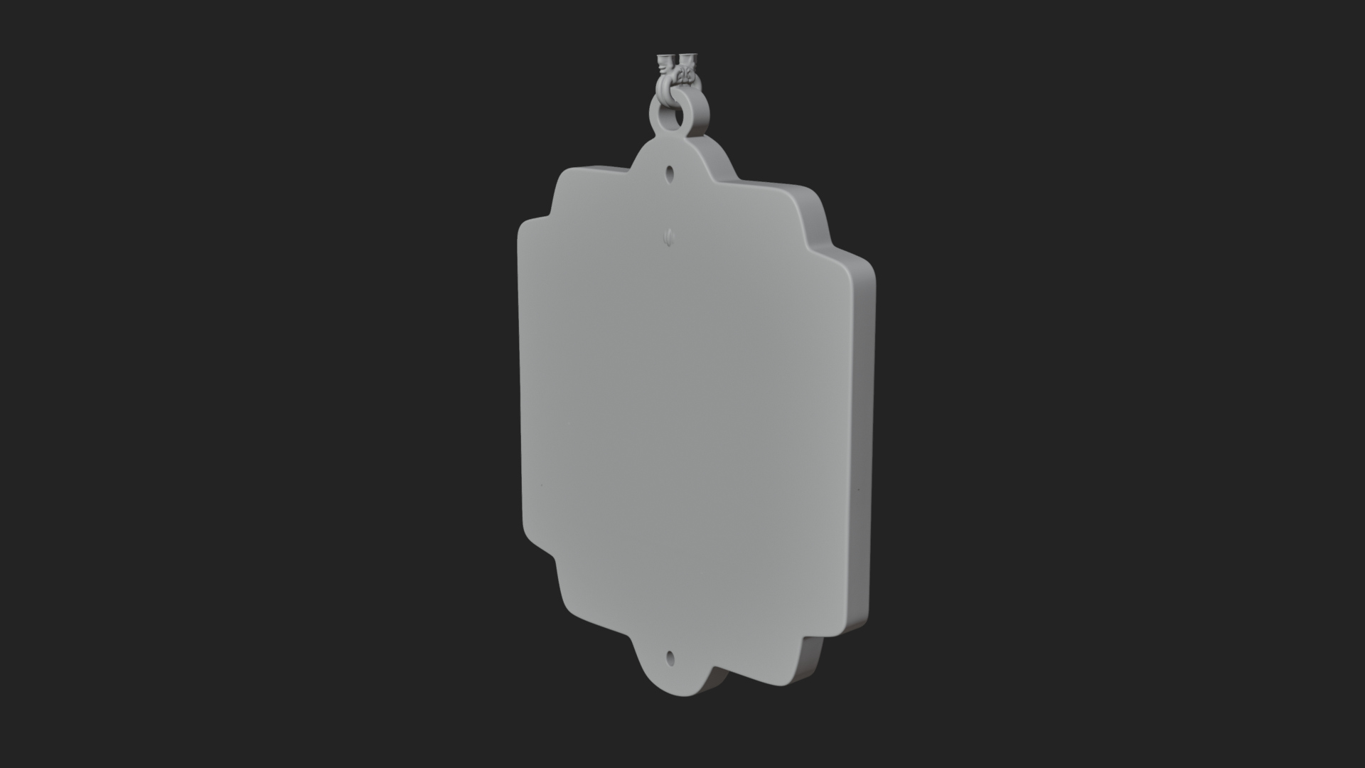 Carved Hanging Bell Ornament Design 3 3D Print Model 3D Model