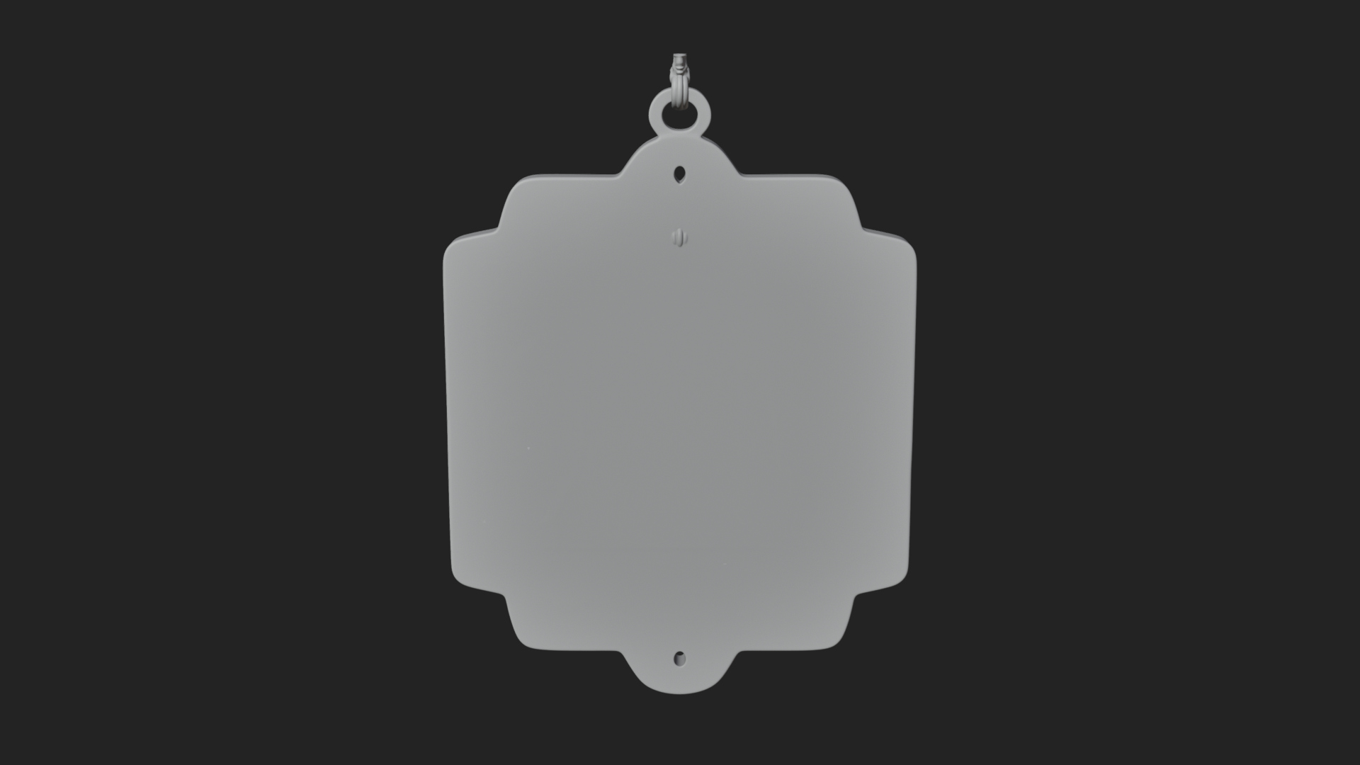 Carved Hanging Bell Ornament Design 3 3D Print Model 3D Model