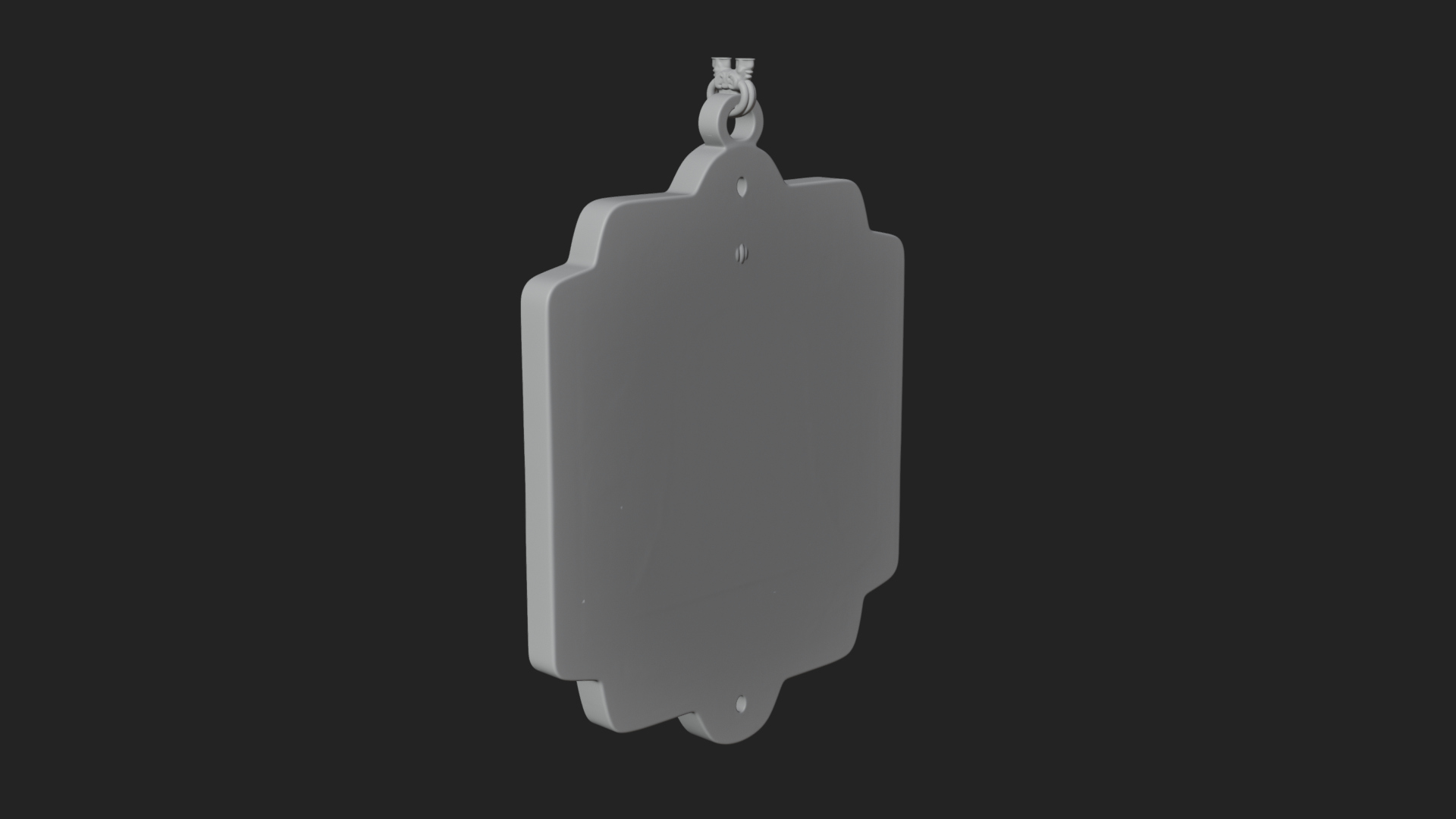 Carved Hanging Bell Ornament Design 3 3D Print Model 3D Model