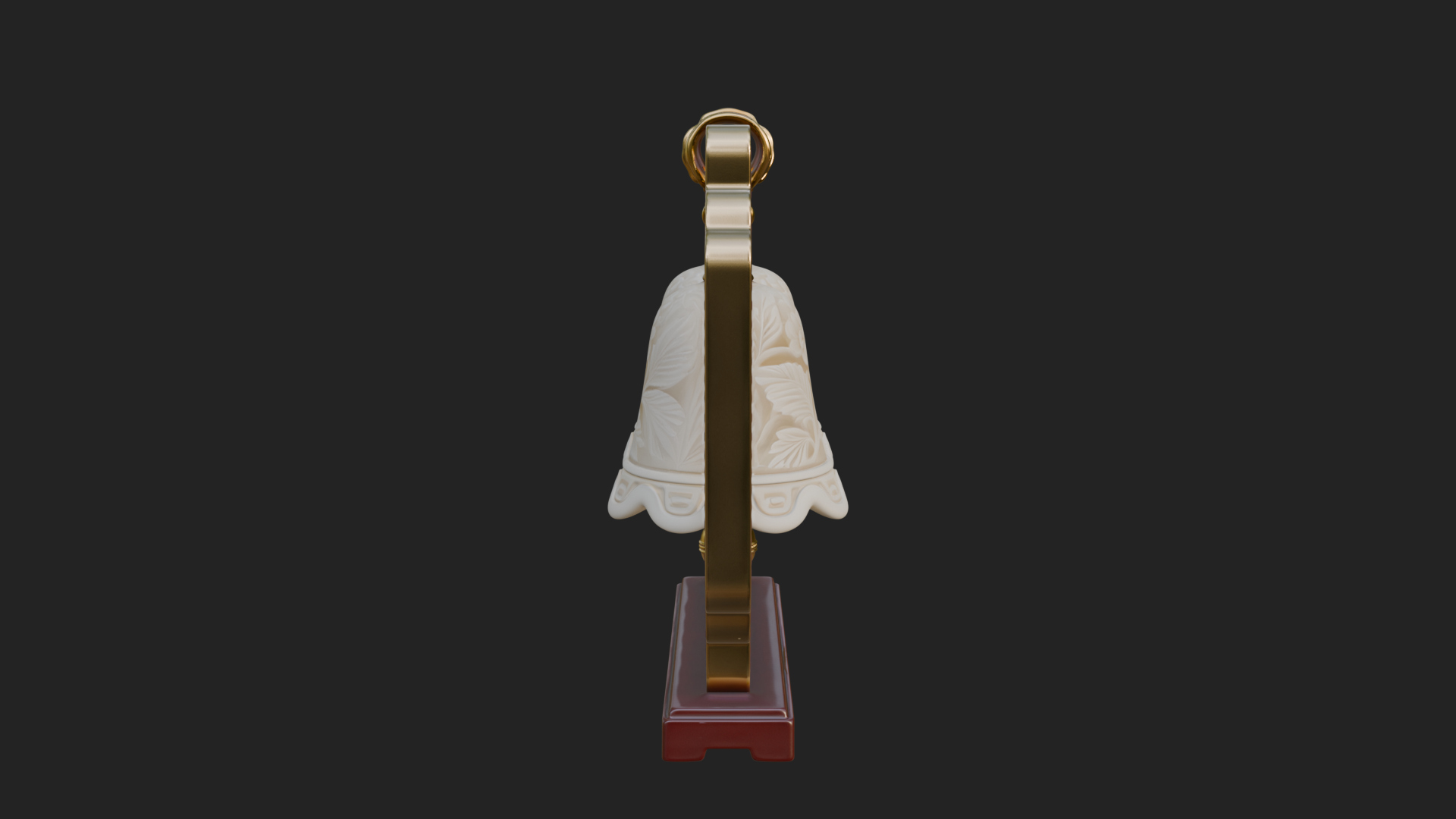 Carved Hanging Bell Ornament Design 8 3D Print Model 3D Model