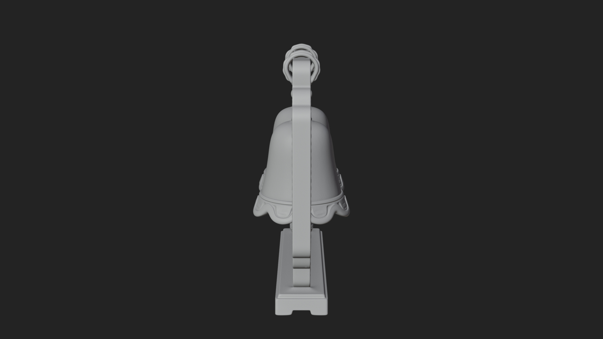Carved Hanging Bell Ornament Design 8 3D Print Model 3D Model
