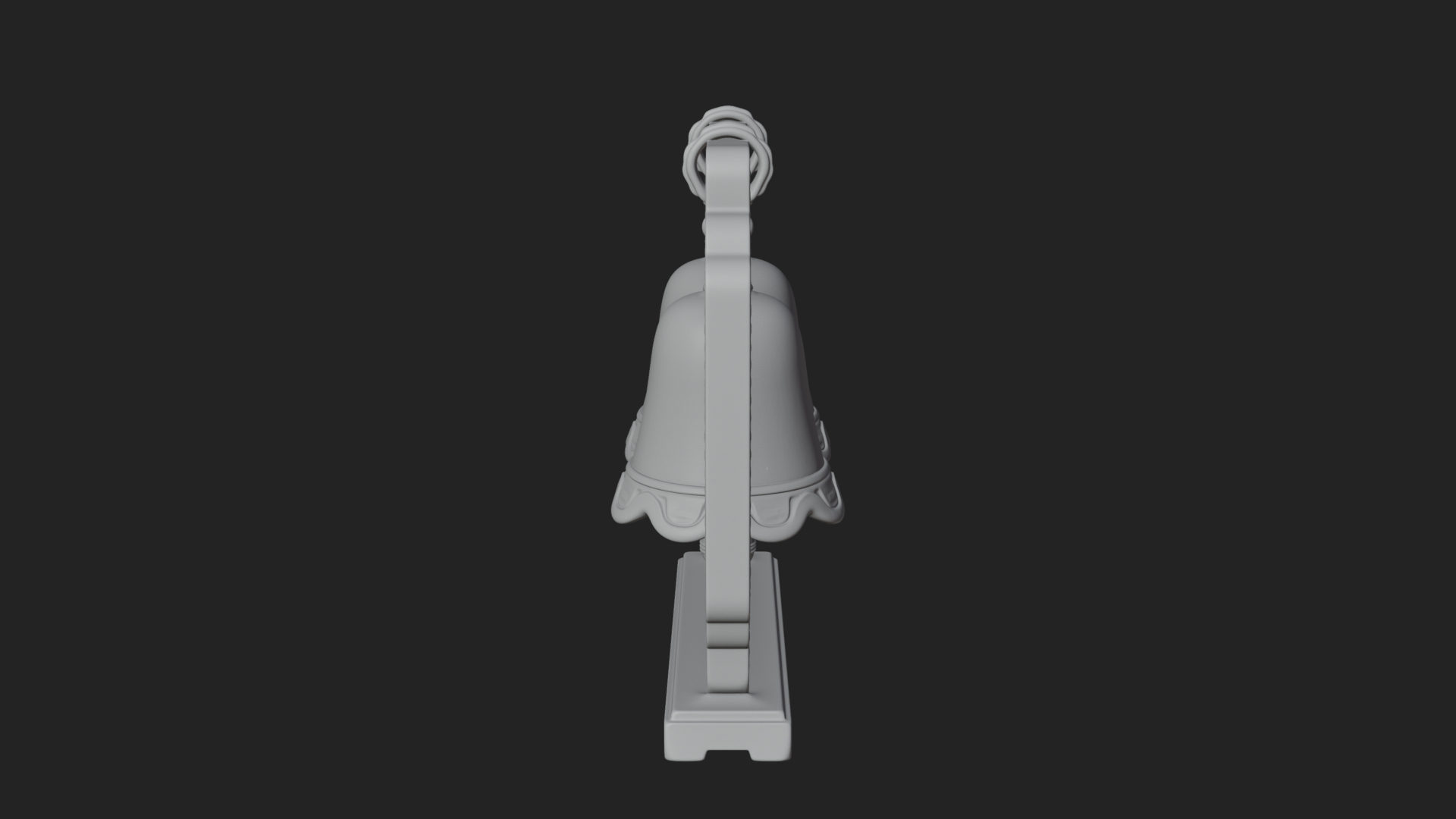 Carved Hanging Bell Ornament Design 8 3D Print Model 3D Model