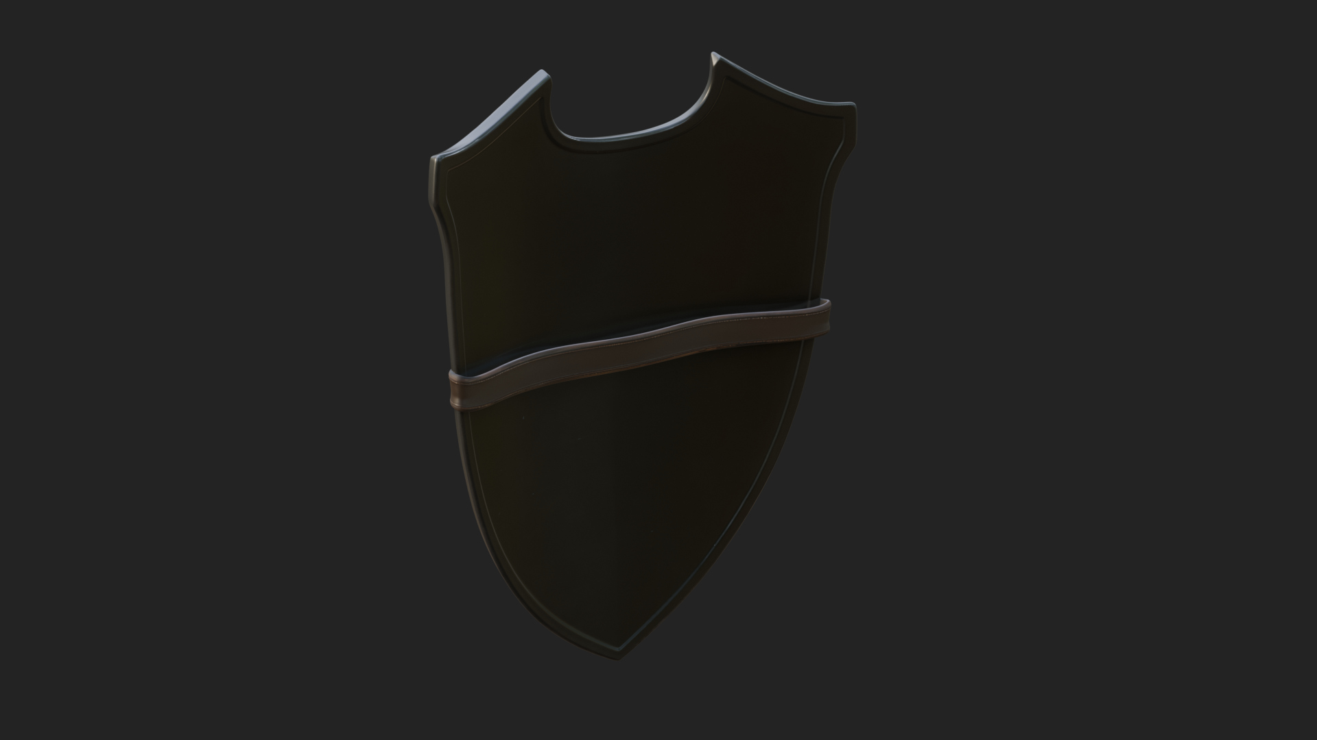 Carved Heater Kite Shield Model Design 1 3D Print Model 3D Model