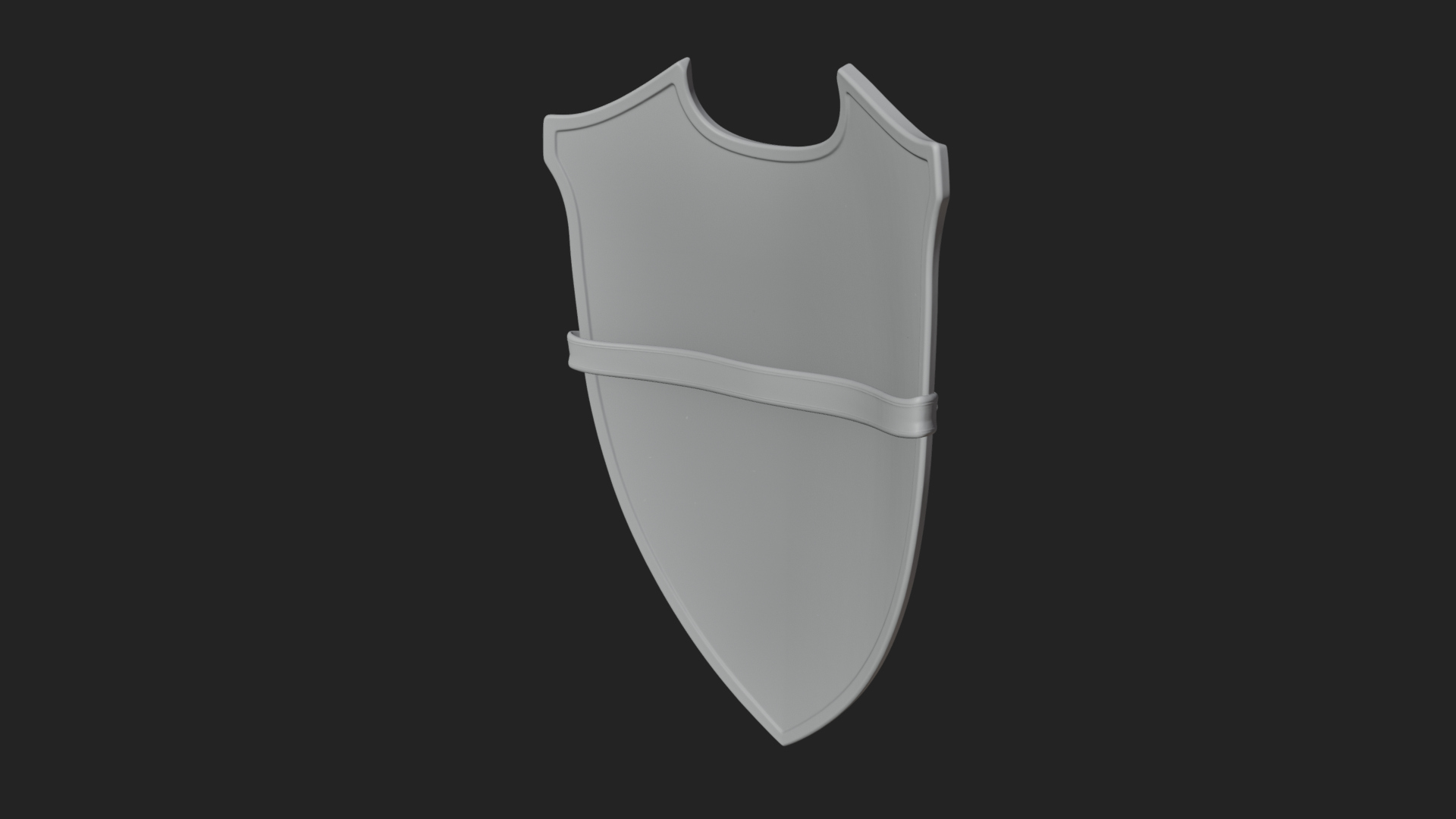 Carved Heater Kite Shield Model Design 1 3D Print Model 3D Model