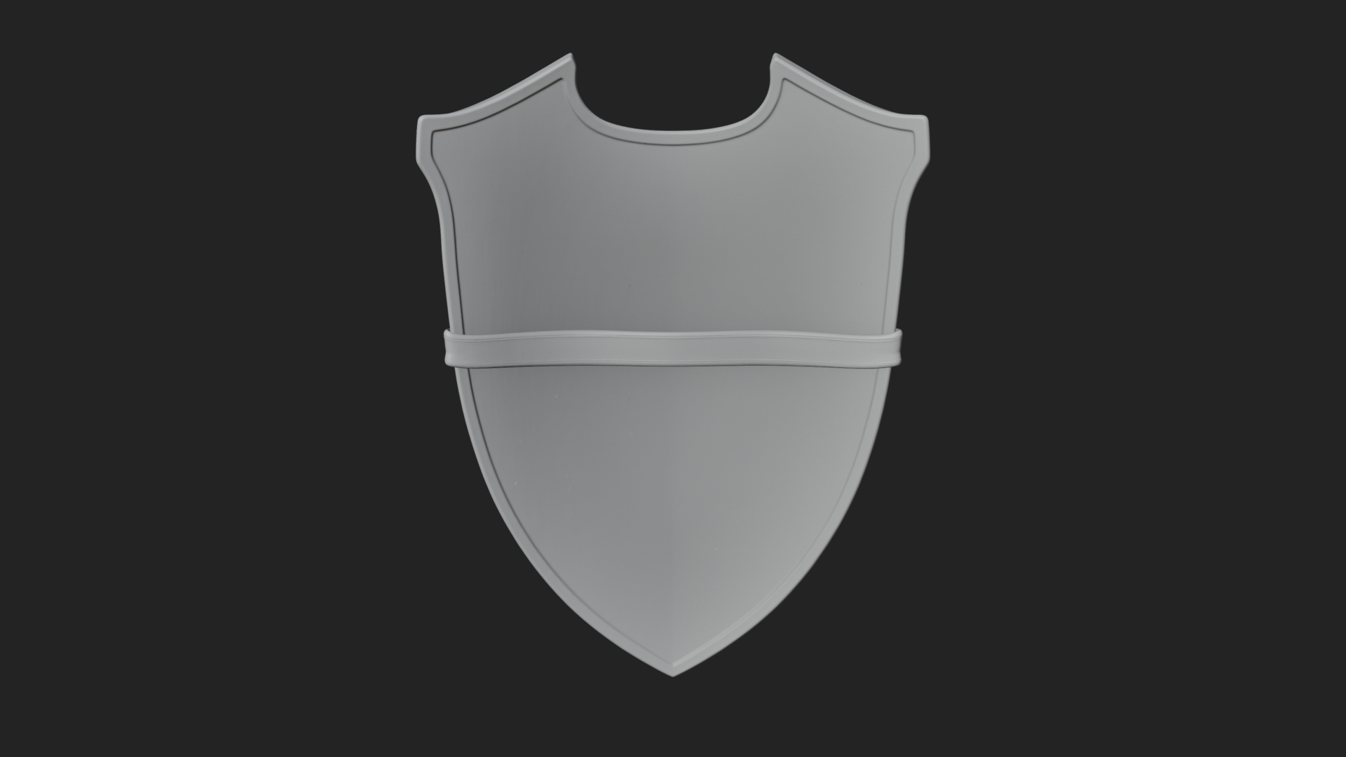 Carved Heater Kite Shield Model Design 1 3D Print Model 3D Model