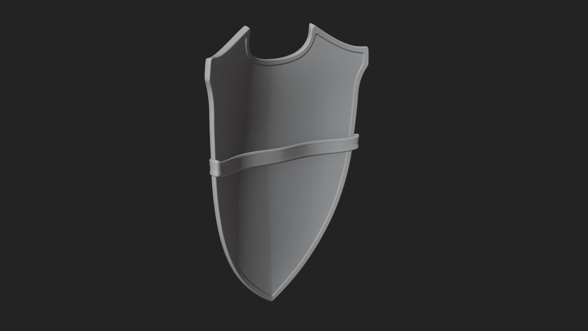 Carved Heater Kite Shield Model Design 1 3D Print Model 3D Model