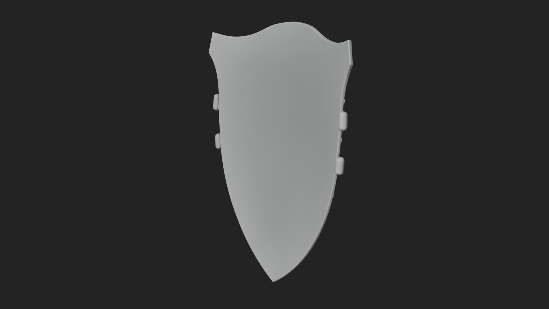 Carved Heater Kite Shield Model Design 2 3D Print Model 3D Model