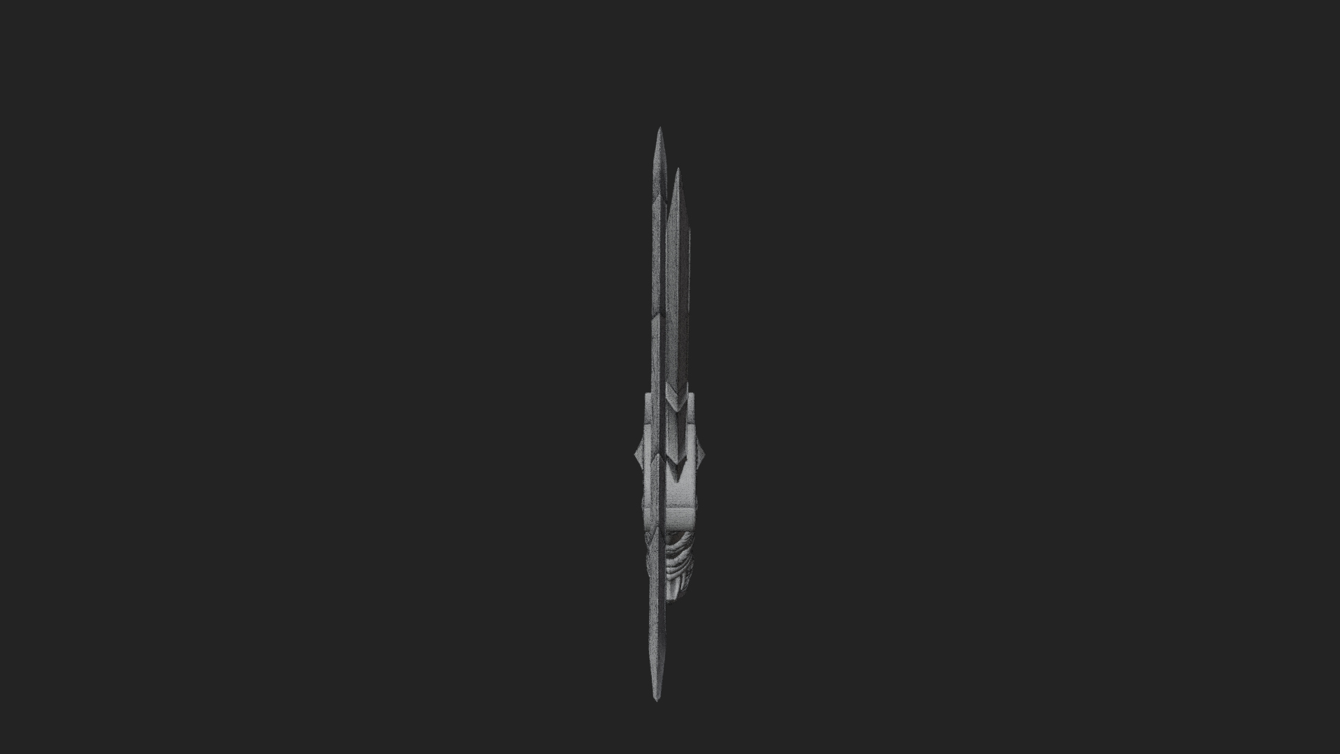 Carved Hilt Dagger Model Design 2 3D Print Model 3D Model