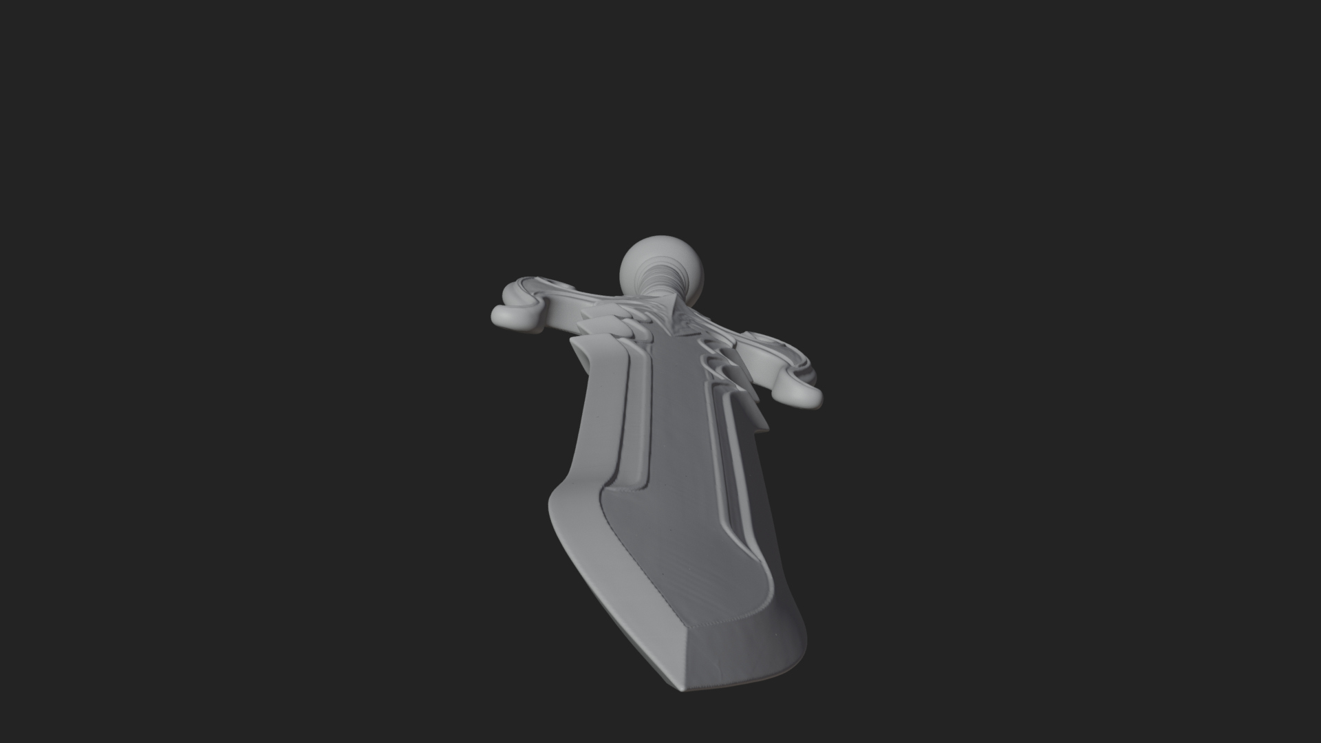 Carved Hilt Dagger Model Design 4 3D Print Model 3D Model