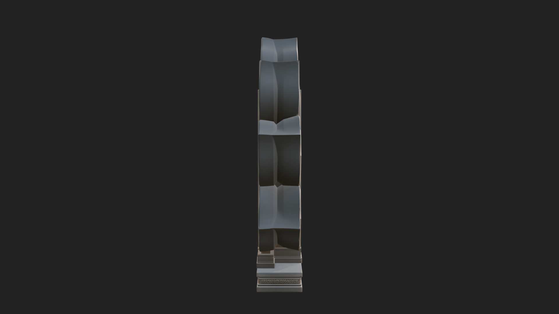 Carved Mihrab Niche Plaque Design 10 3D Print Model 3D Model