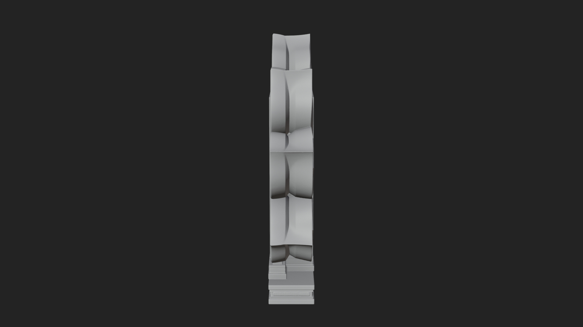 Carved Mihrab Niche Plaque Design 10 3D Print Model 3D Model