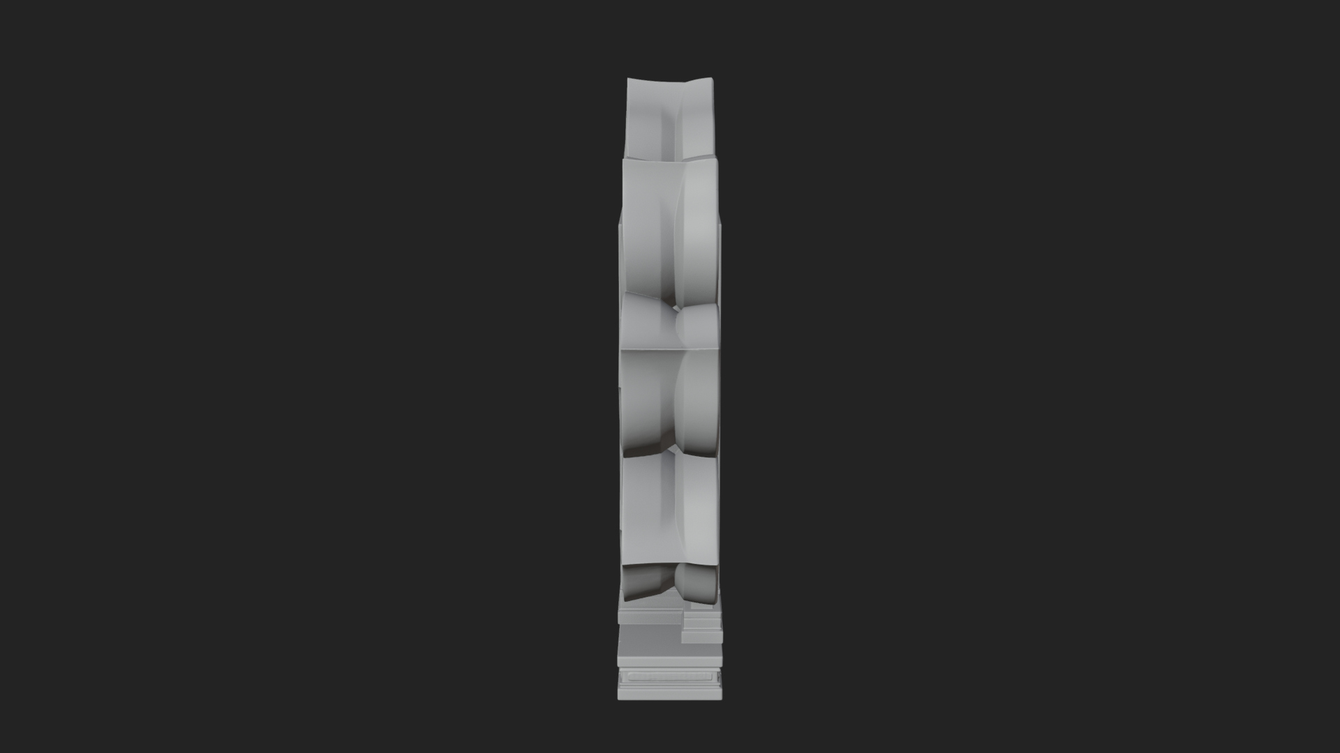 Carved Mihrab Niche Plaque Design 10 3D Print Model 3D Model