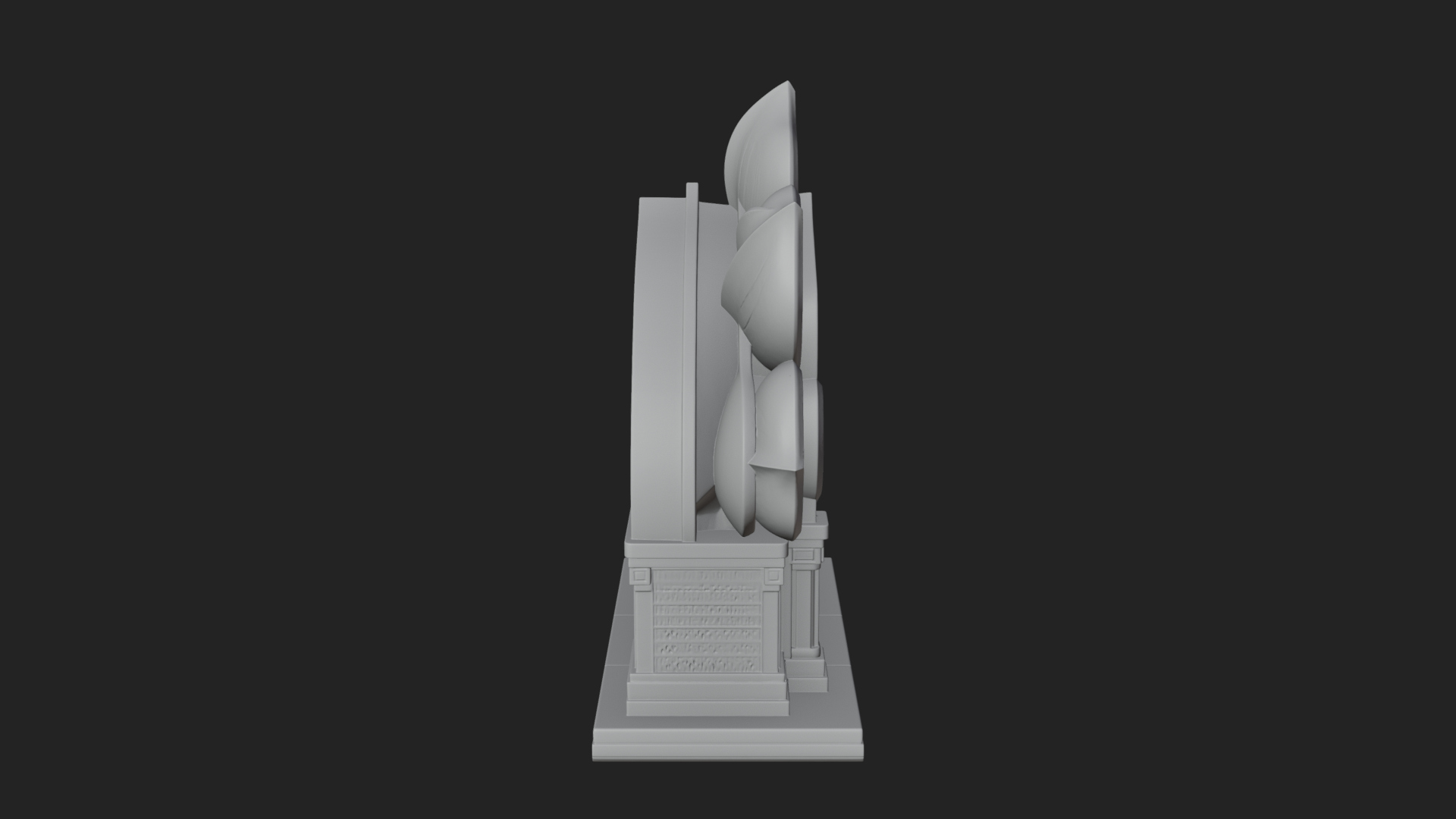 Carved Mihrab Niche Plaque Design 11 3D Print Model 3D Model