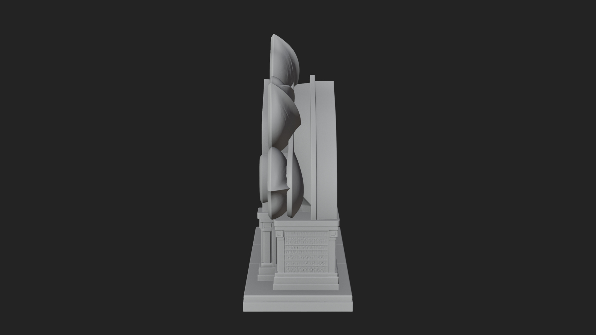 Carved Mihrab Niche Plaque Design 11 3D Print Model 3D Model