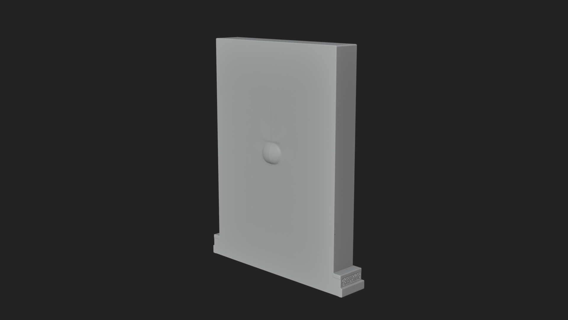 Carved Mihrab Niche Plaque Design 4 3D Print Model 3D Model