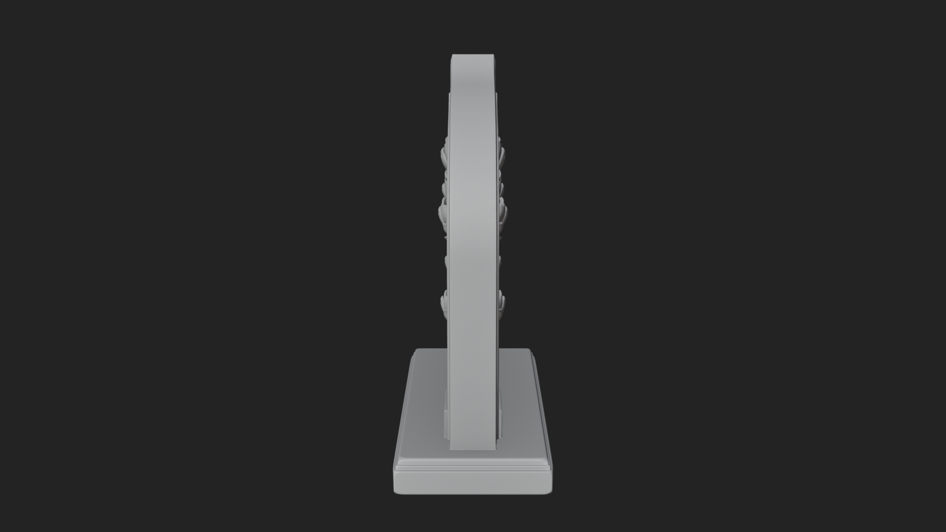 Carved Mihrab Niche Plaque Design 5 3D Print Model 3D Model