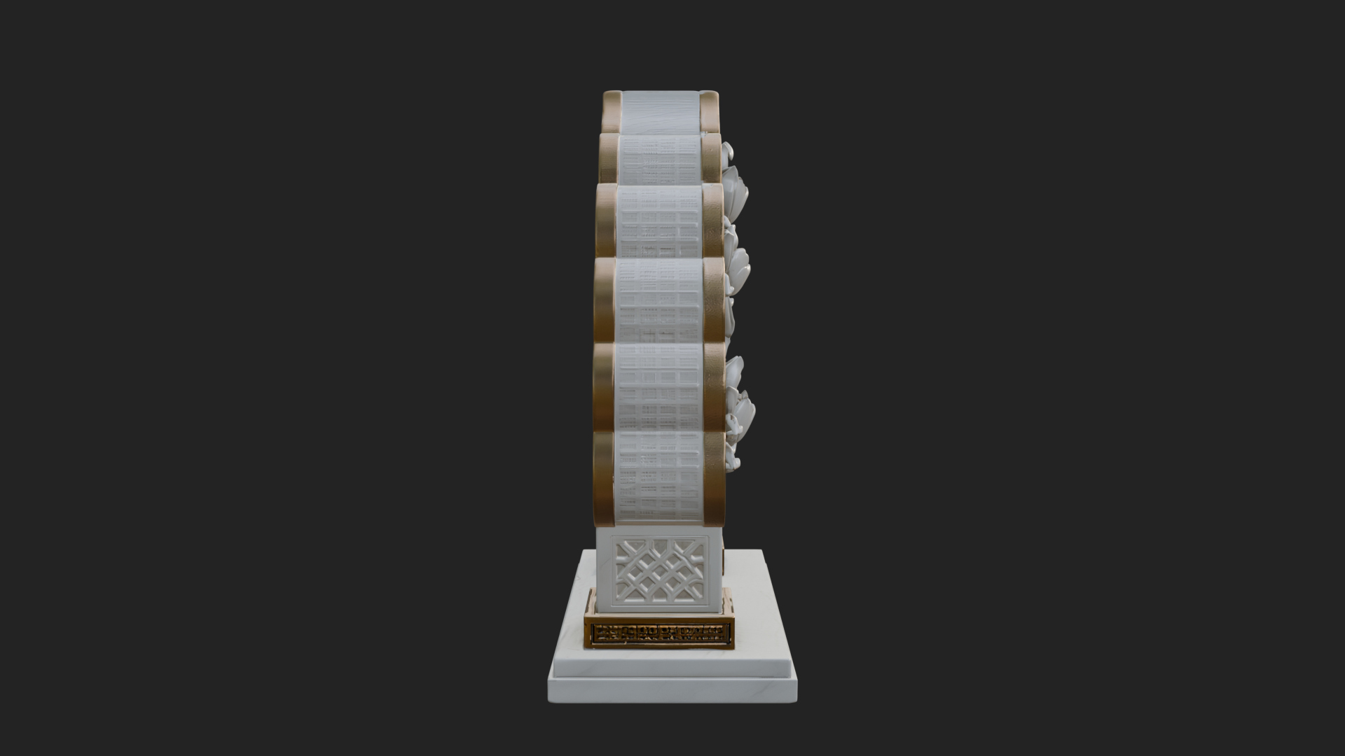 Carved Mihrab Niche Plaque Design 6 3D Print Model 3D Model