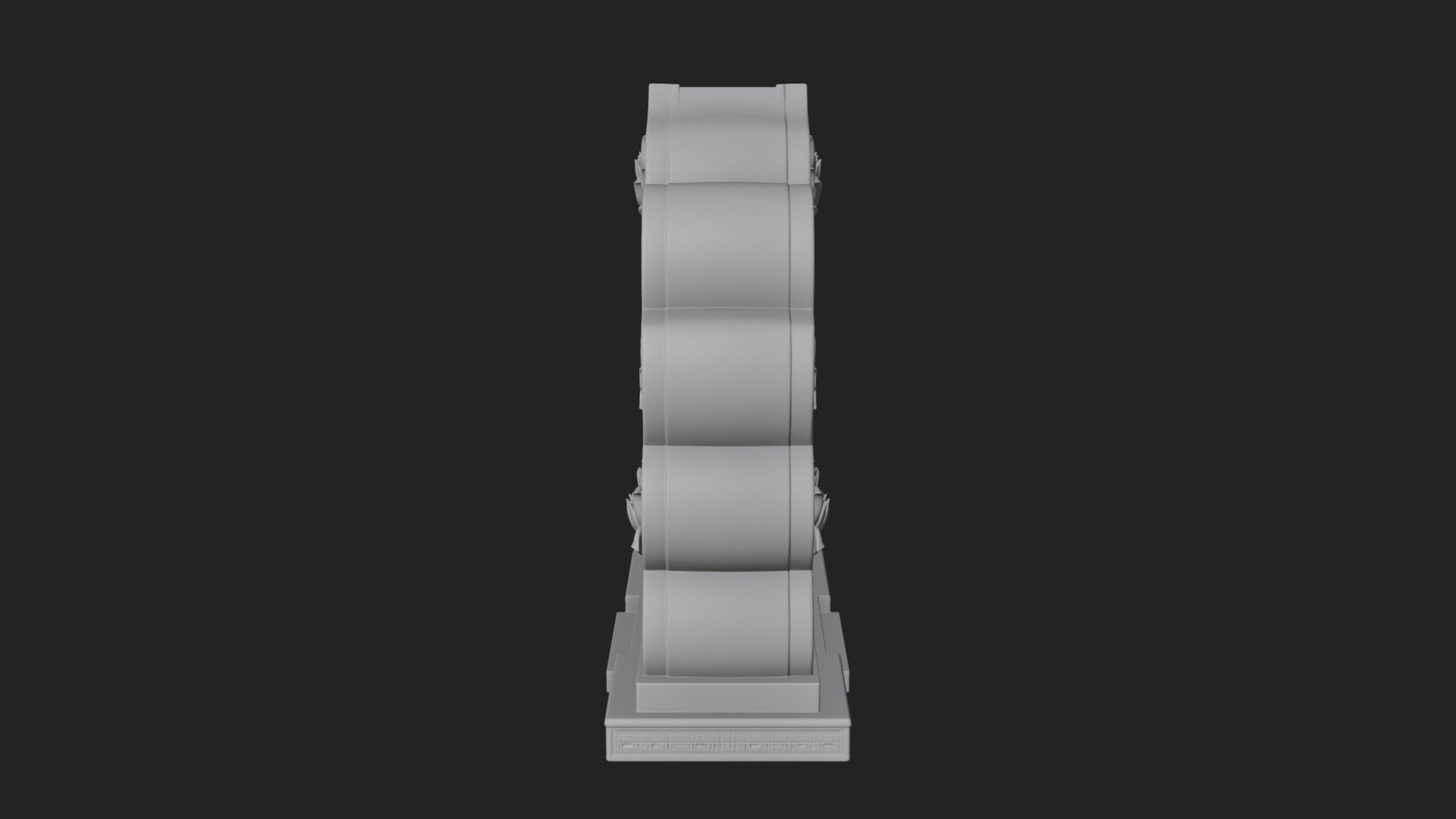 Carved Mihrab Niche Plaque Design 7 3D Print Model 3D Model