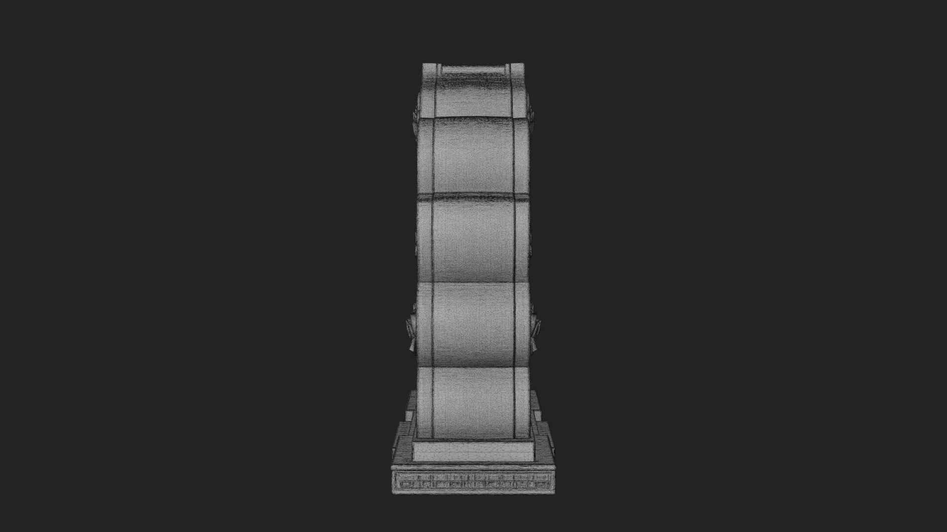 Carved Mihrab Niche Plaque Design 7 3D Print Model 3D Model