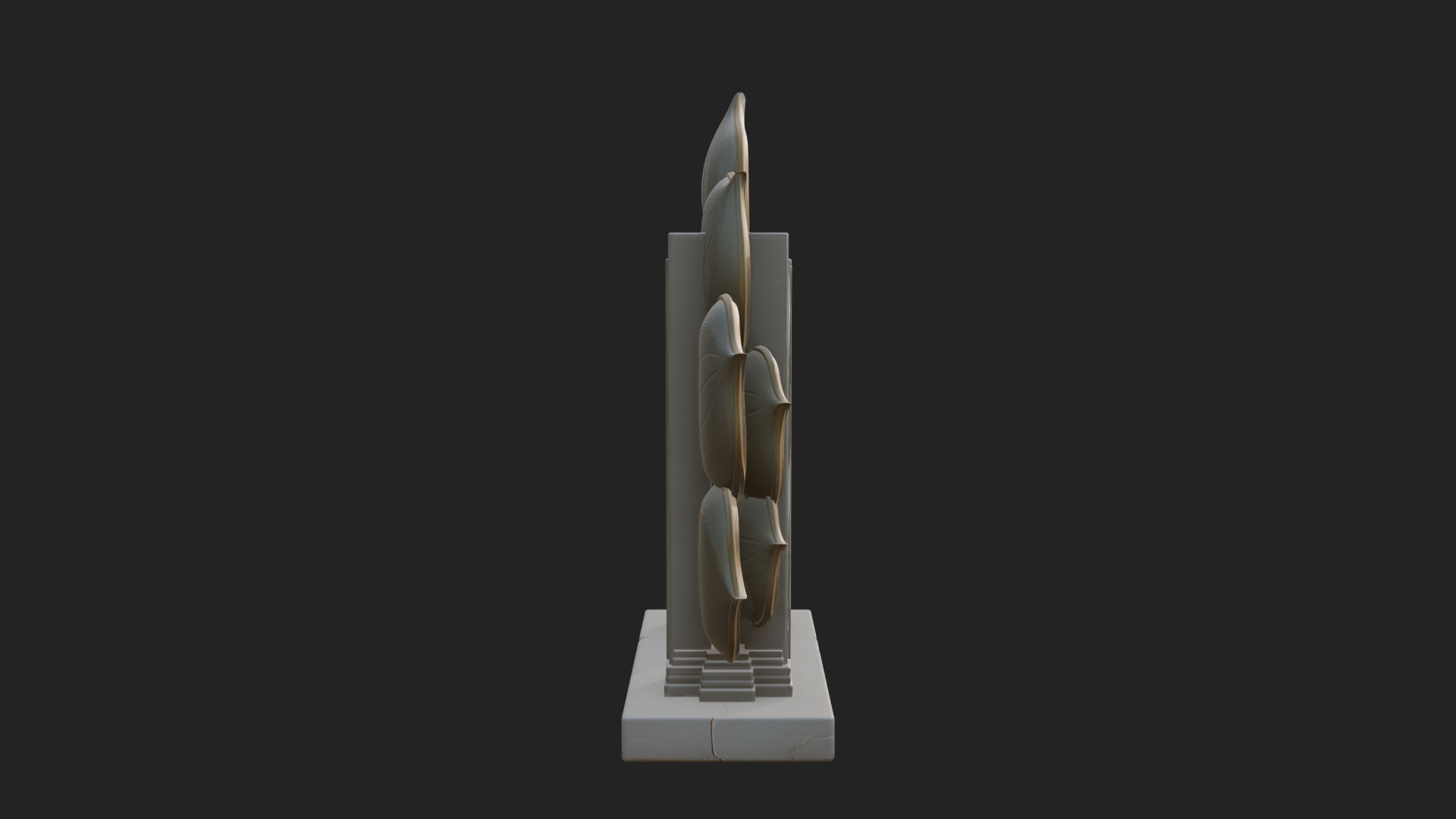 Carved Mihrab Niche Plaque Design 9 3D Print Model 3D Model