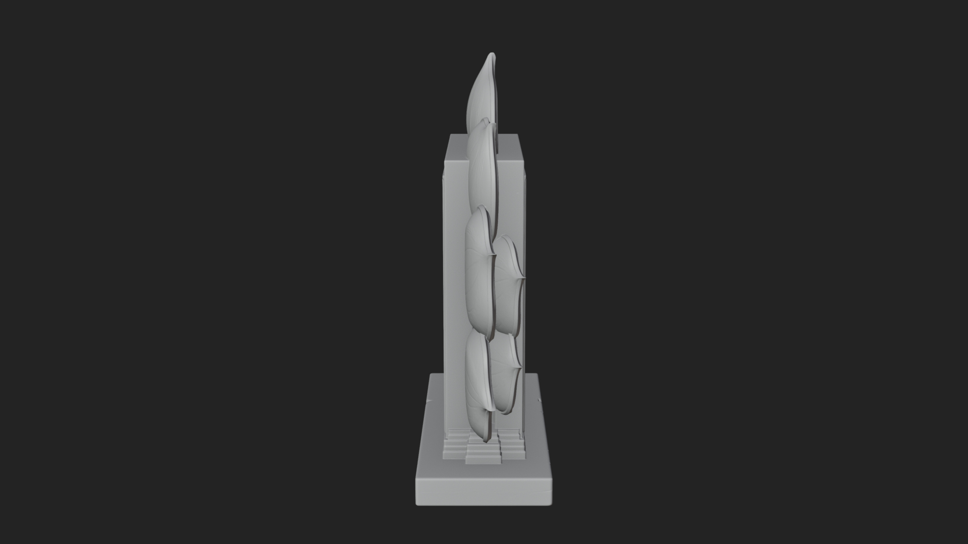 Carved Mihrab Niche Plaque Design 9 3D Print Model 3D Model