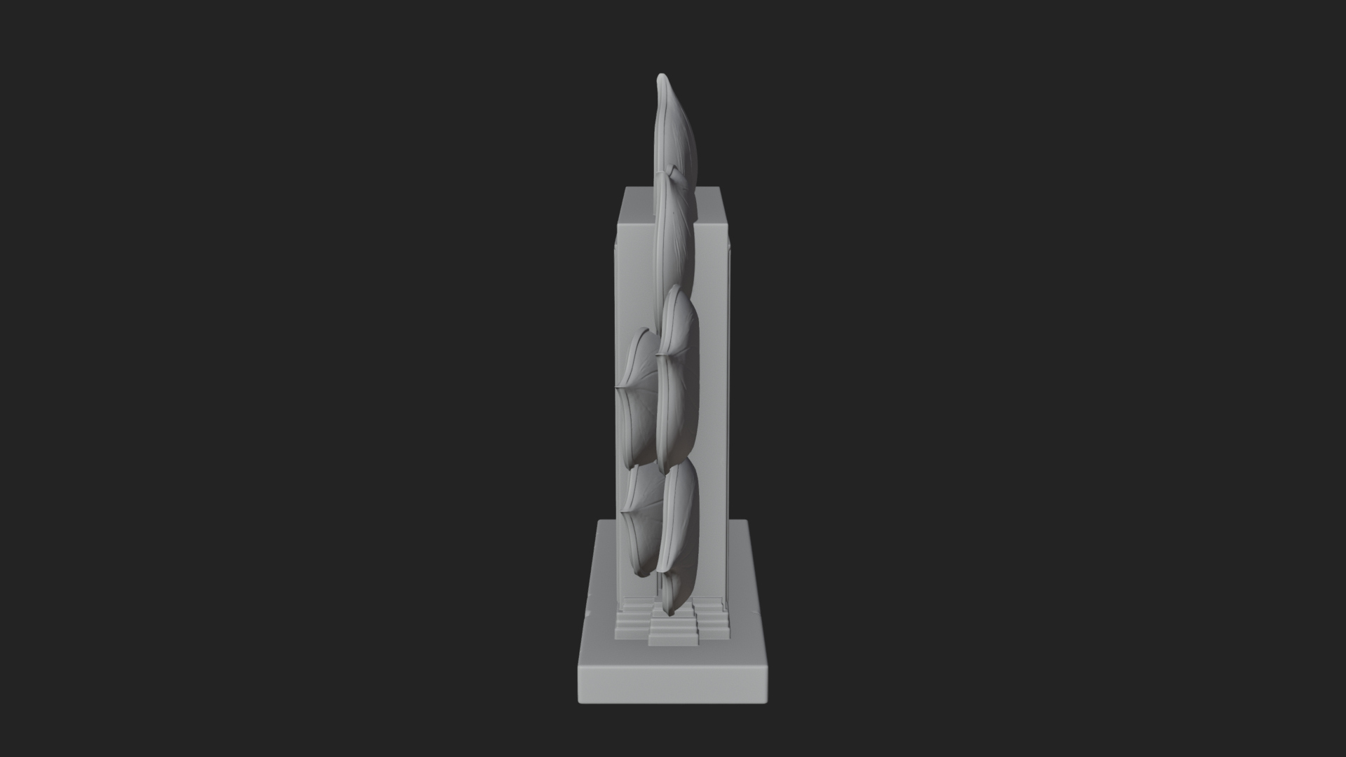 Carved Mihrab Niche Plaque Design 9 3D Print Model 3D Model