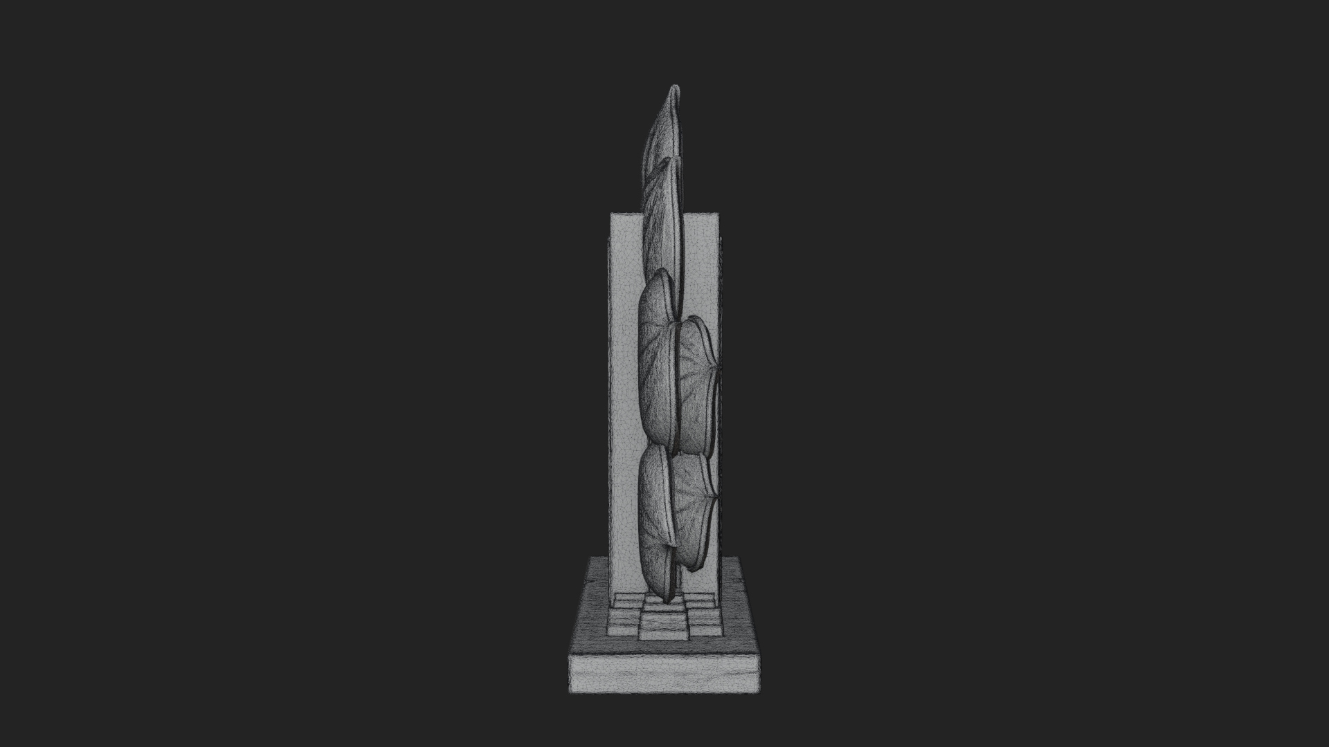 Carved Mihrab Niche Plaque Design 9 3D Print Model 3D Model