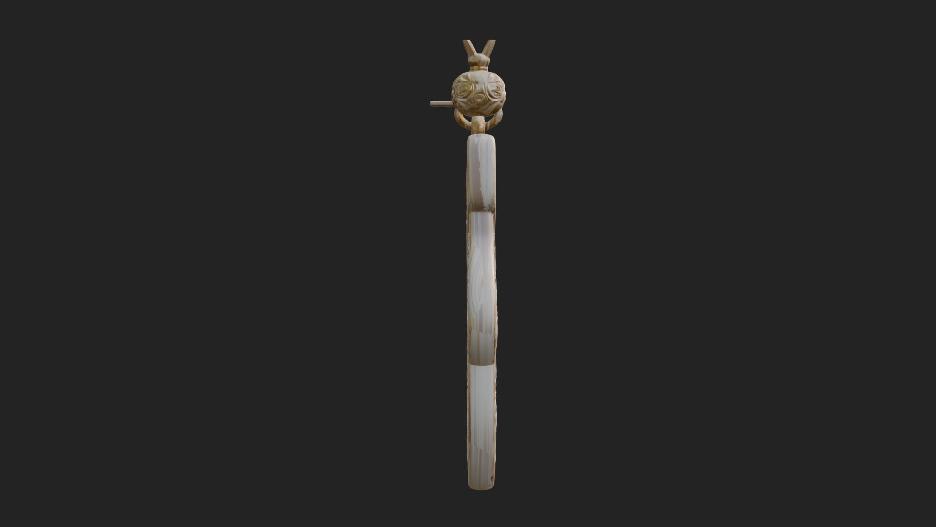 Carved Mitten Ornament Design 3 3D Print Model 3D Model