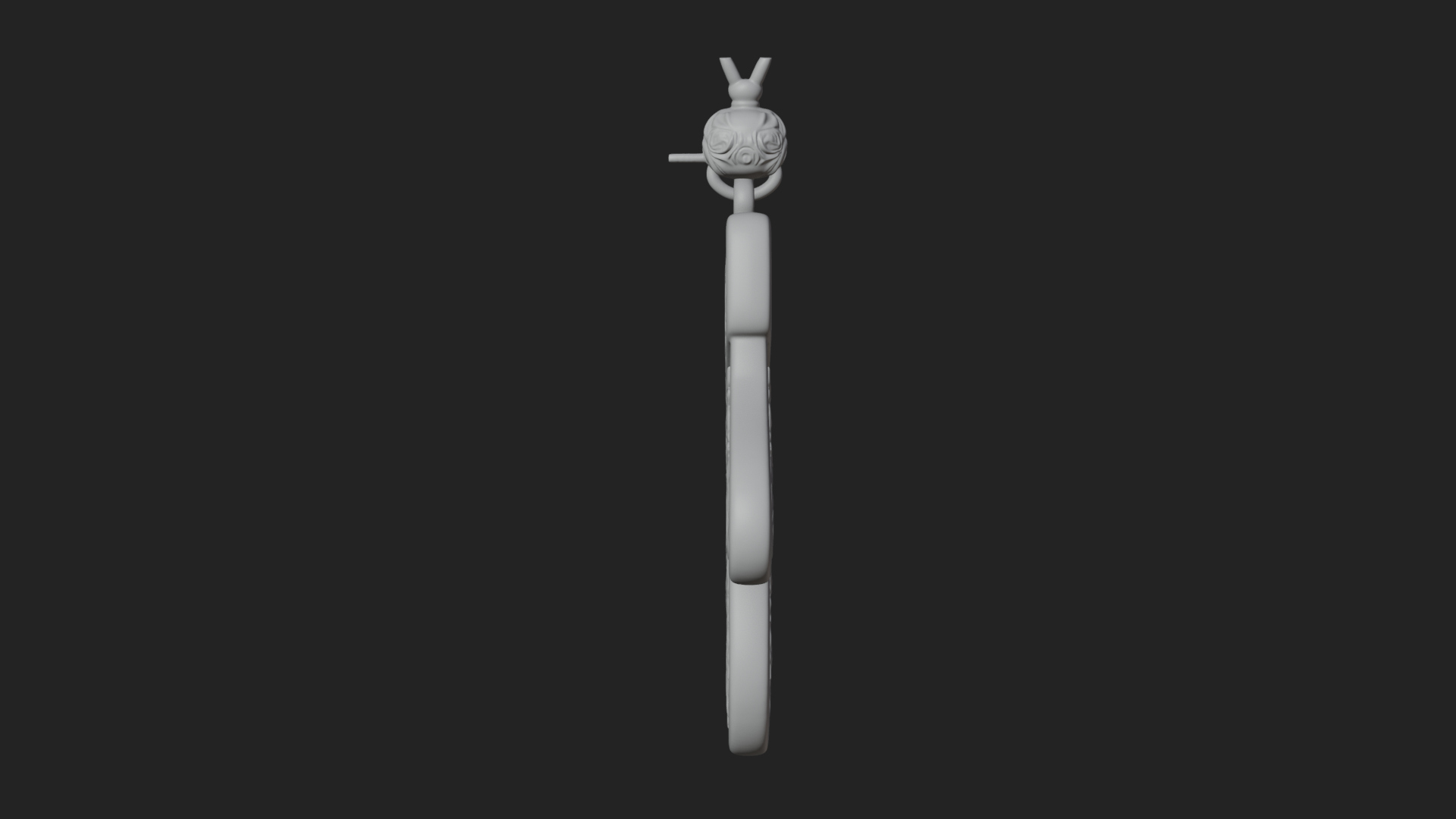 Carved Mitten Ornament Design 3 3D Print Model 3D Model