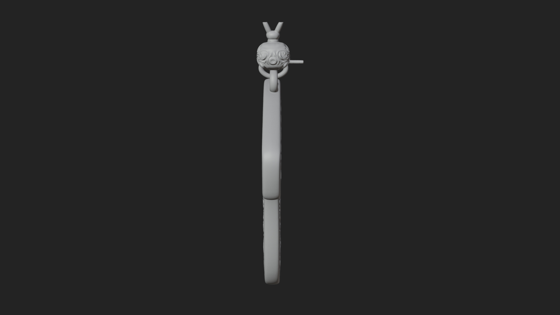 Carved Mitten Ornament Design 3 3D Print Model 3D Model