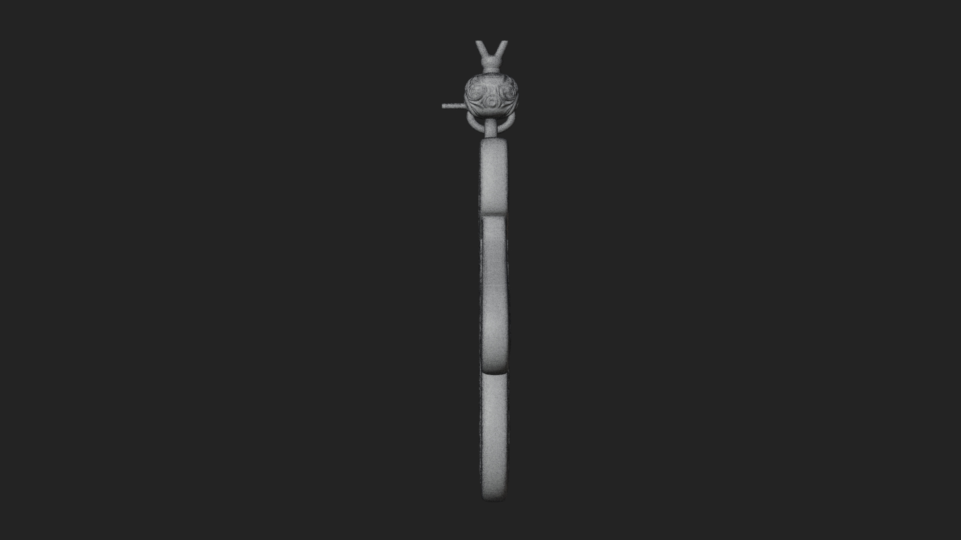 Carved Mitten Ornament Design 3 3D Print Model 3D Model