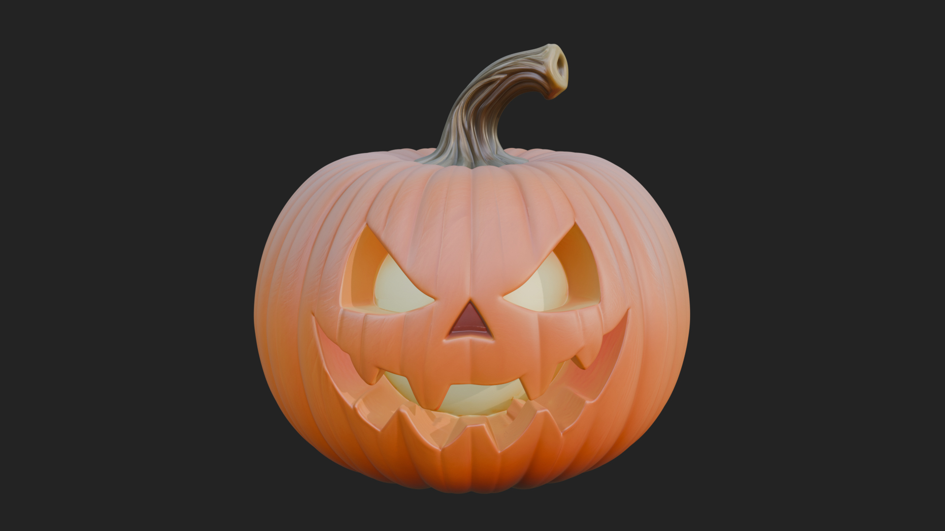 Carved Pumpkin Lantern Statue Design 12 3D Print Model 3D Model