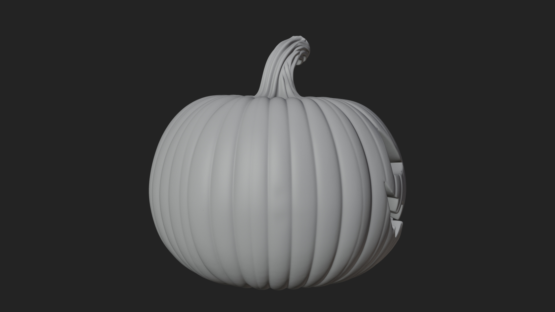 Carved Pumpkin Lantern Statue Design 12 3D Print Model 3D Model