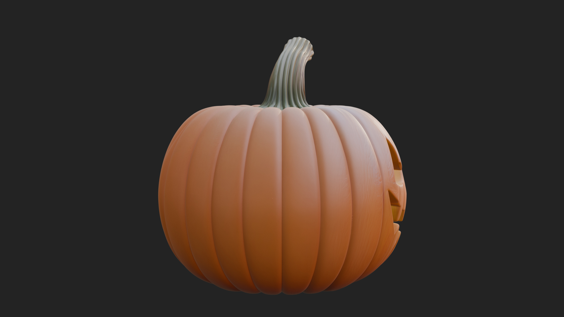 Carved Pumpkin Lantern Statue Design 13 3D Print Model 3D Model