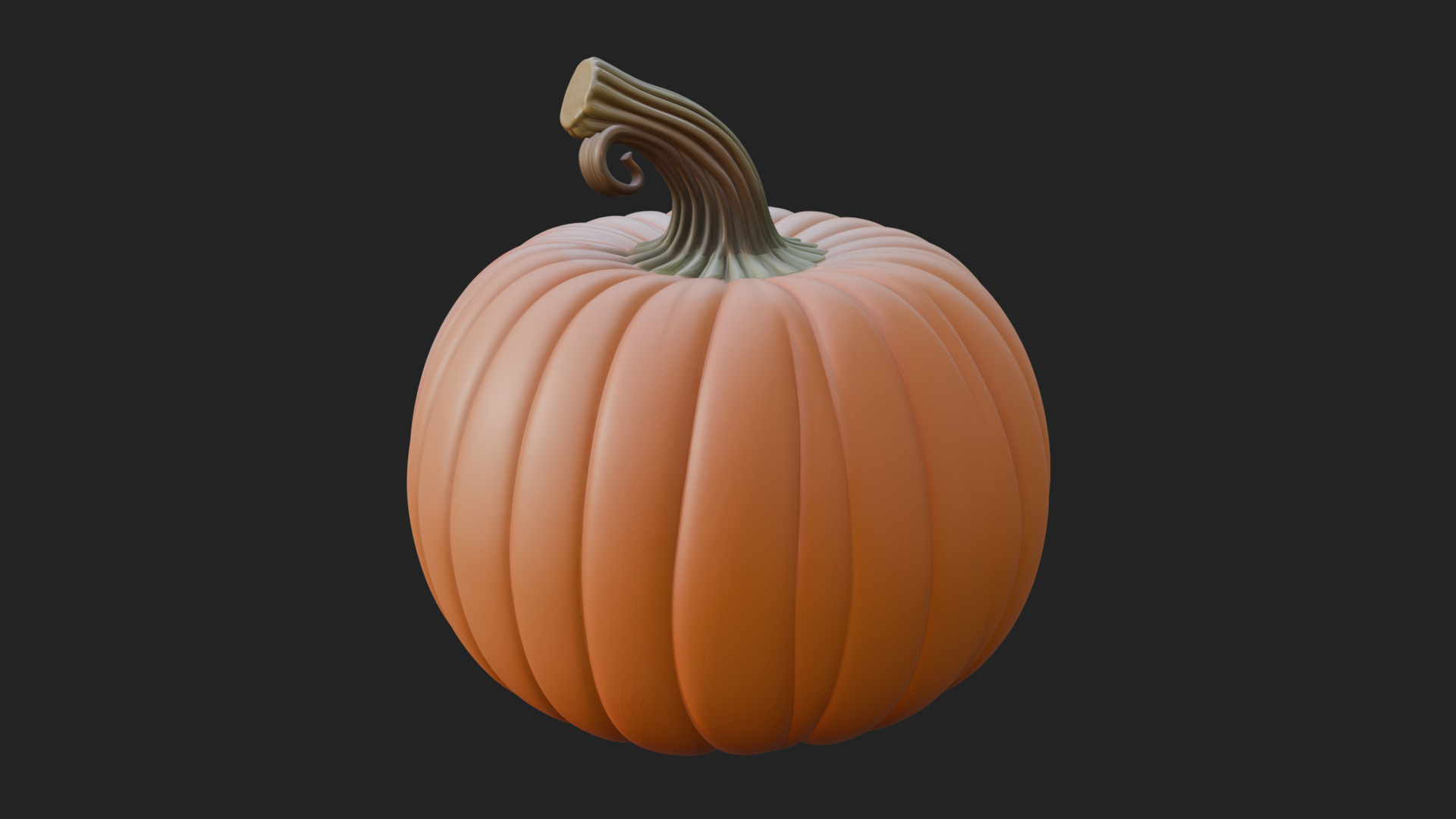 Carved Pumpkin Lantern Statue Design 13 3D Print Model 3D Model