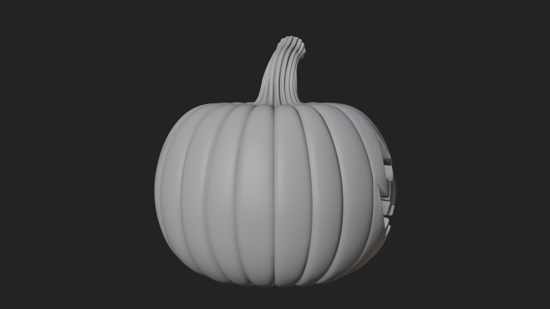 Carved Pumpkin Lantern Statue Design 13 3D Print Model 3D Model