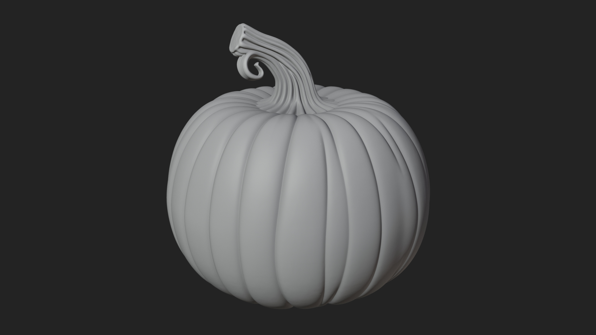 Carved Pumpkin Lantern Statue Design 13 3D Print Model 3D Model