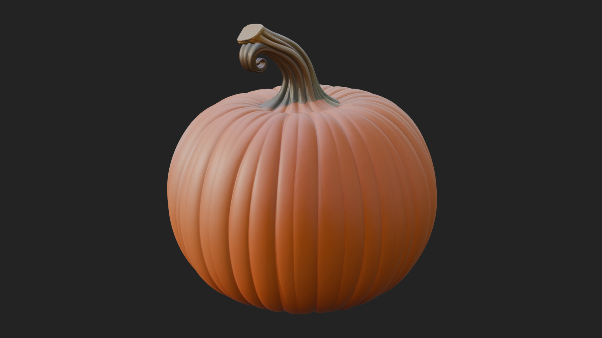 Carved Pumpkin Lantern Statue Design 14 3D Print Model 3D Model