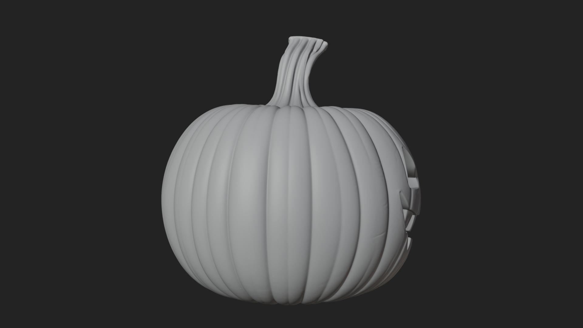 Carved Pumpkin Lantern Statue Design 14 3D Print Model 3D Model