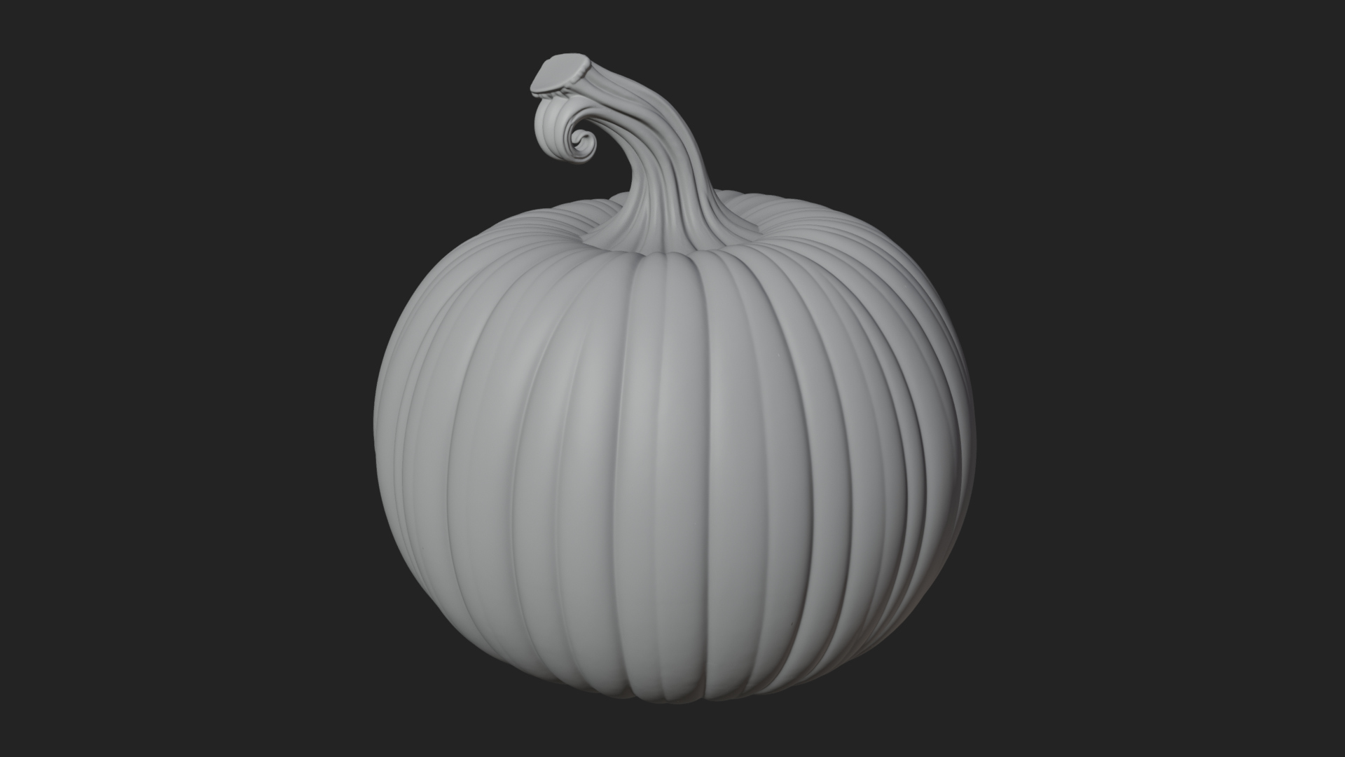 Carved Pumpkin Lantern Statue Design 14 3D Print Model 3D Model