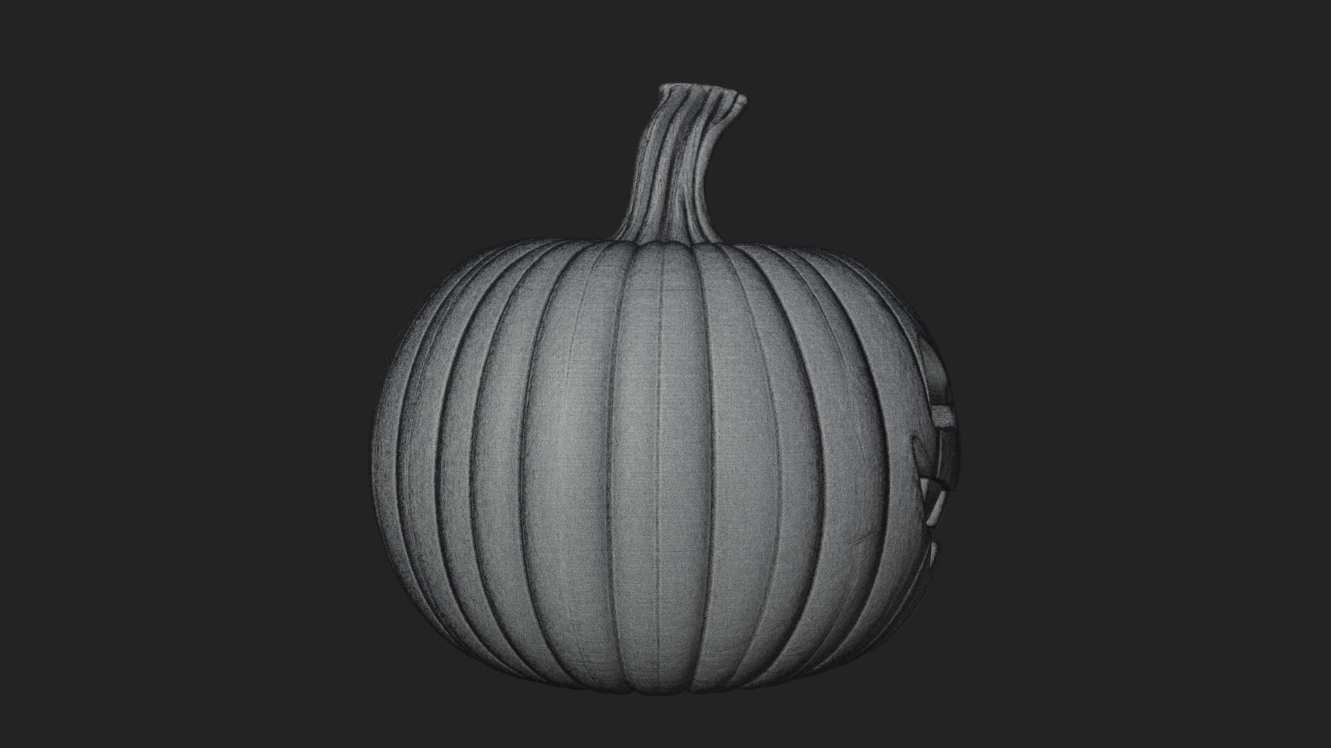 Carved Pumpkin Lantern Statue Design 14 3D Print Model 3D Model
