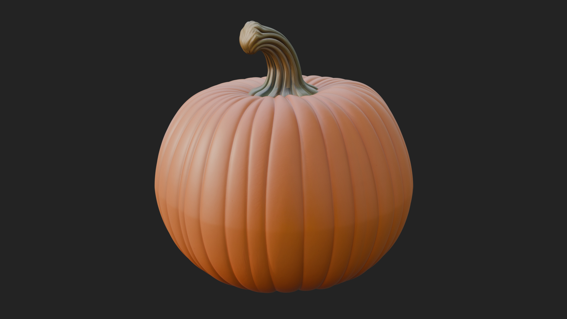 Carved Pumpkin Lantern Statue Design 15 3D Print Model 3D Model