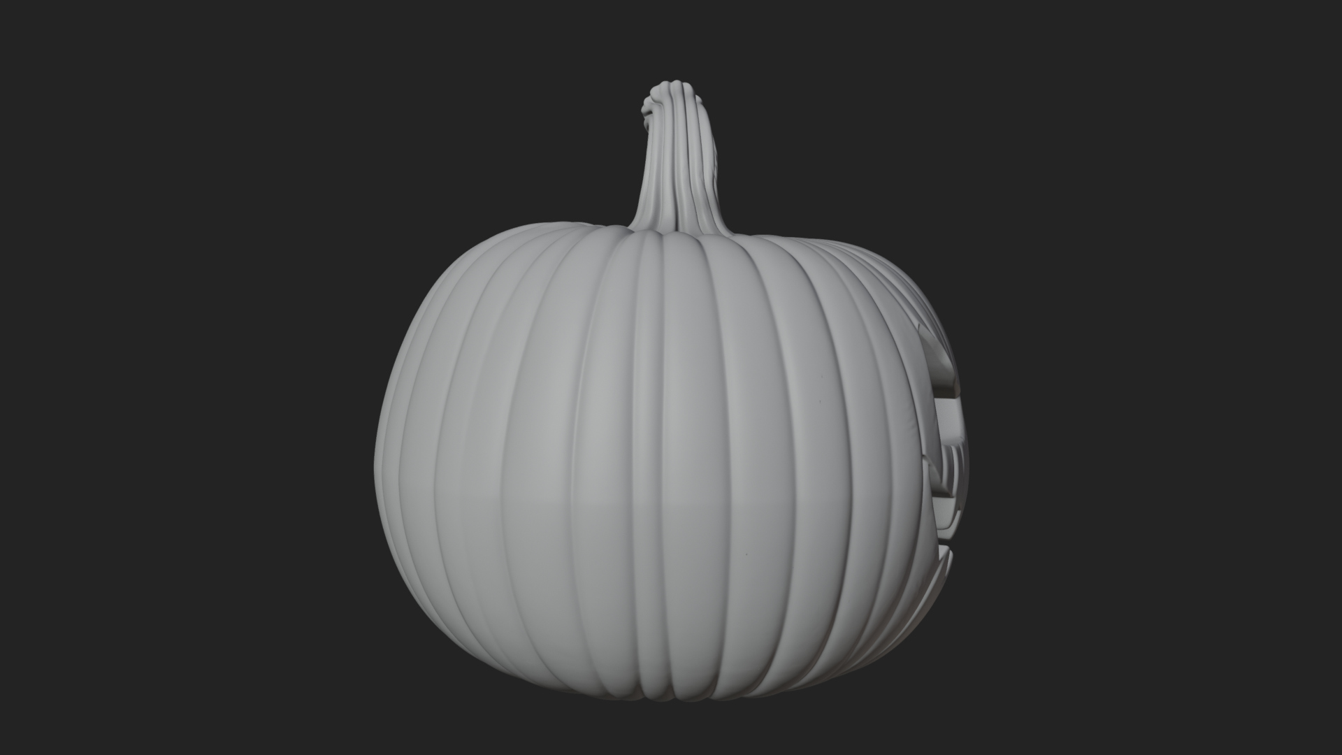 Carved Pumpkin Lantern Statue Design 15 3D Print Model 3D Model