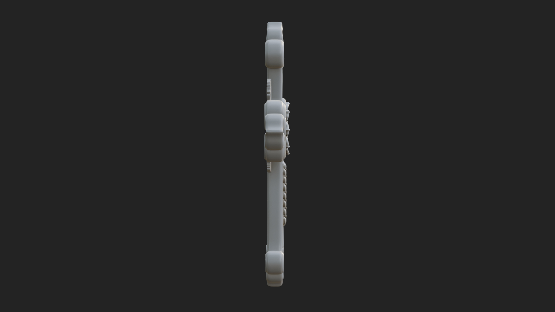 Carved Relief Wall Cross Design 10 3D Print Model 3D Model