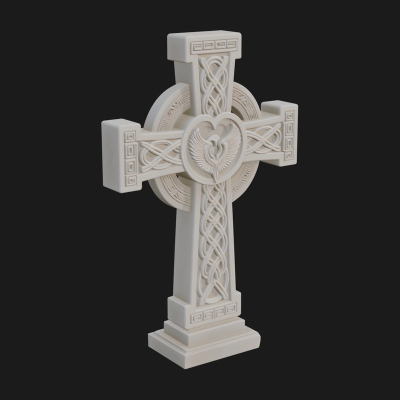 Carved Relief Wall Cross Design 102 3D Print Model