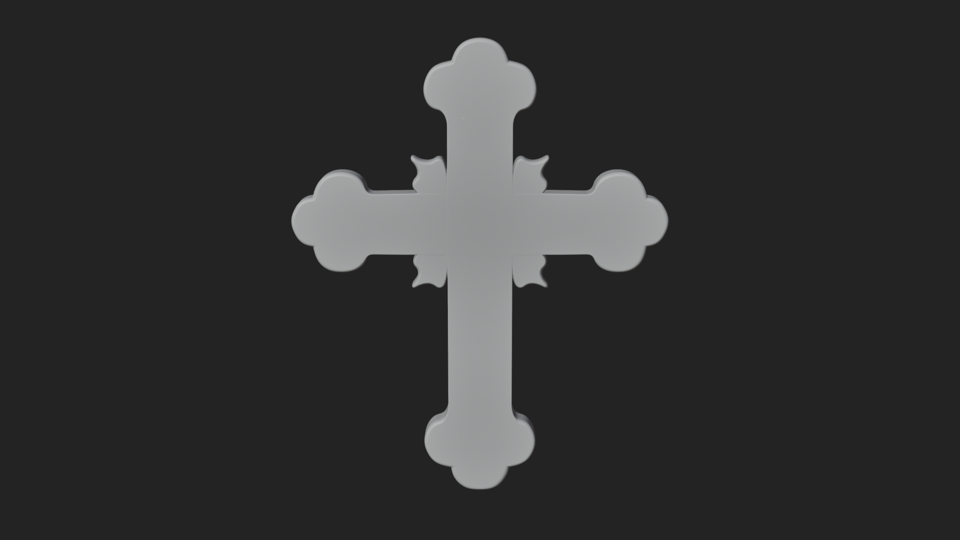 Carved Relief Wall Cross Design 104 3D Print Model 3D Model
