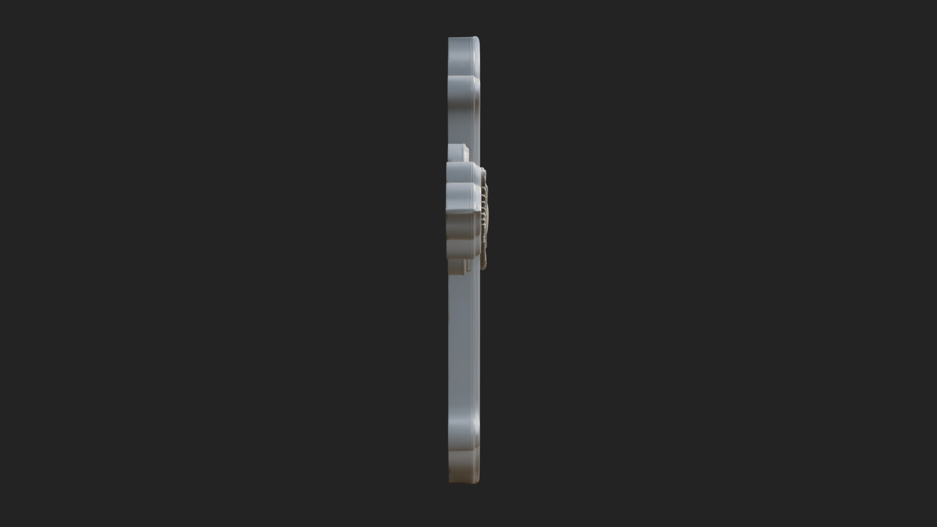 Carved Relief Wall Cross Design 105 3D Print Model 3D Model